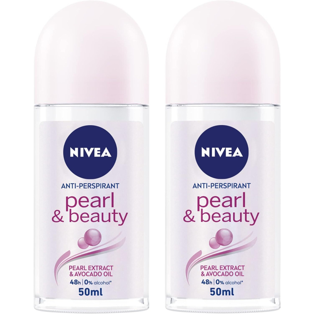 NIVEA Шариковый Антиперспирант для ЖЕНЩИН, Экстракты ЖЕМЧУГА И Жемчуга BEAUTY, 2X50 мл - 1