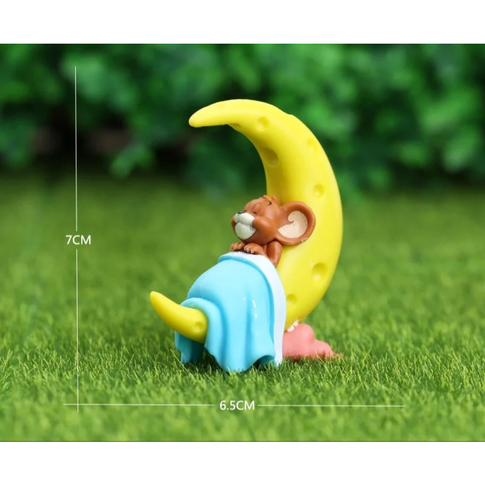 Tom Cat  and Jerry Mouse Figure PVC Statue collection model home car decoration kids gift toy - 5