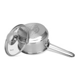 КАСТРЮЛЯ Fissman со Стеклянной Крышкой 1,1 Л, Нержавеющая Сталь 14X7,5 См, Серия Gulliver - 3 miniature