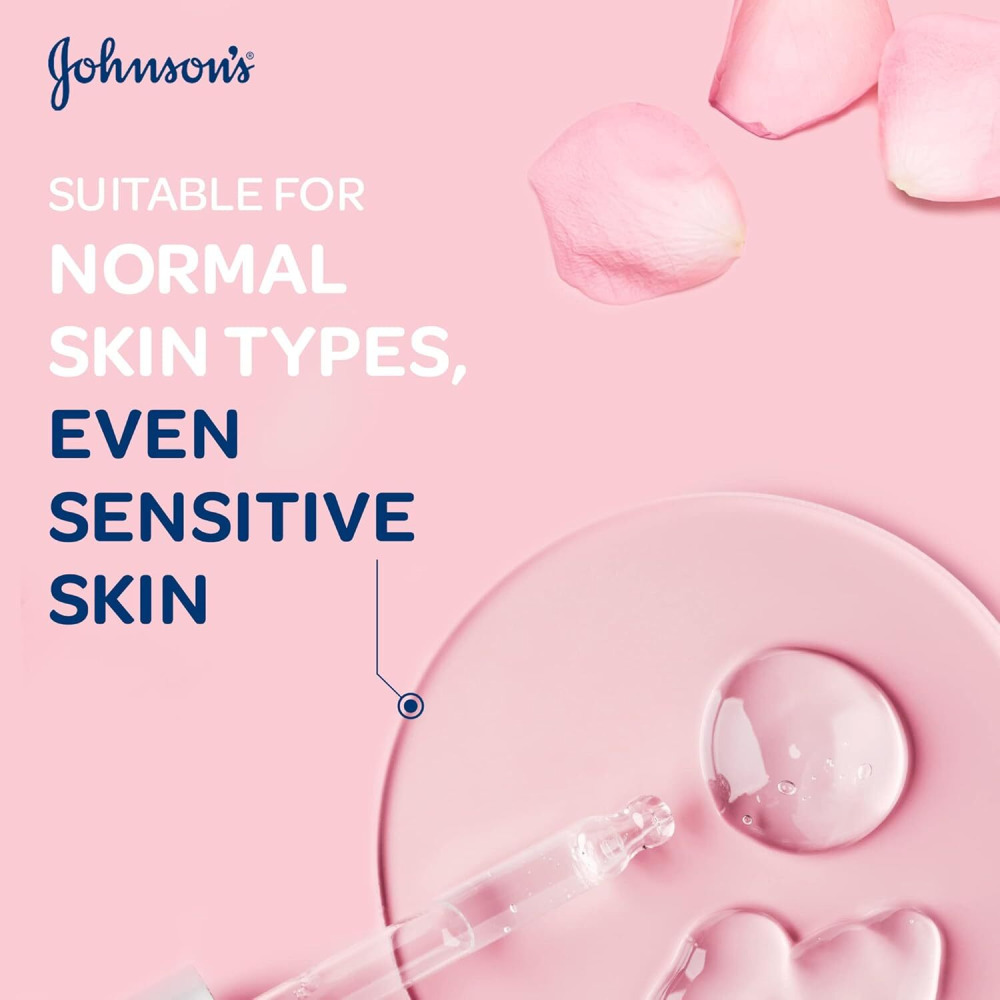 Johnson's Micellar Water, Fresh Hydration, Rose-Infused Cleansing Water, 400ml - 4