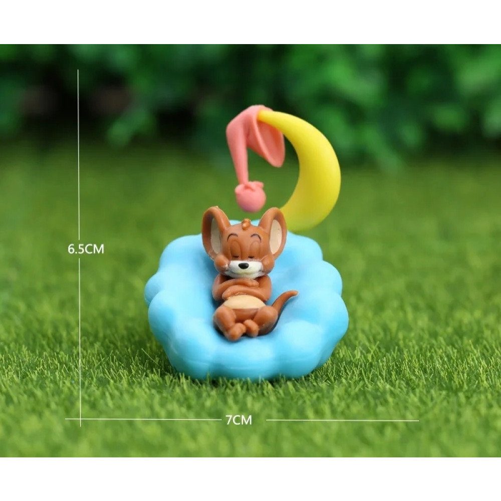Tom Cat  and Jerry Mouse Figure PVC Statue collection model home car decoration kids gift toy - 4