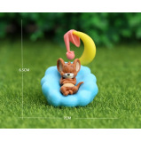 Tom Cat  and Jerry Mouse Figure PVC Statue collection model home car decoration kids gift toy - 4 miniature