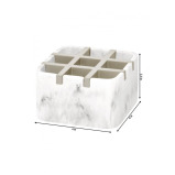 Косметический органайзер Inter Design Dakota Белый Мраморный Атлас - 2 miniature