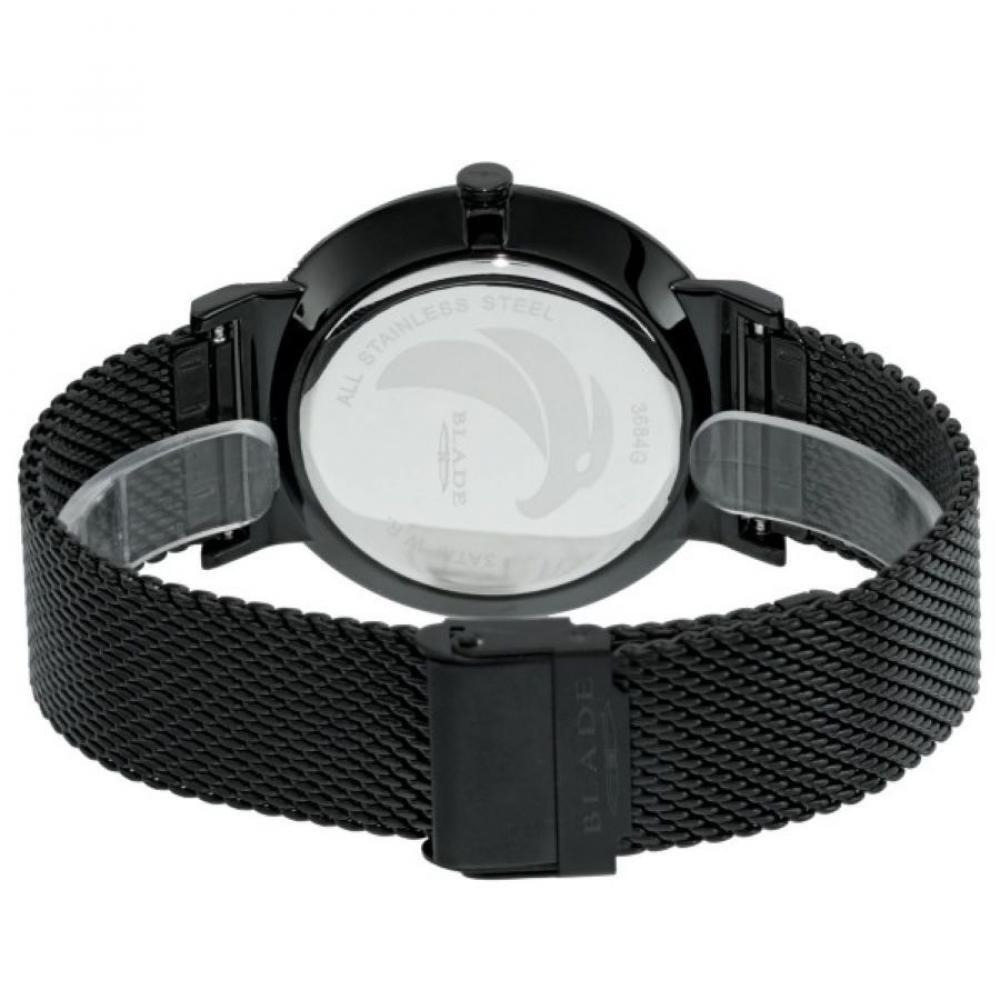 BLADE Wanderer SS Noir 3684G2NNN SS \& Mesh Date Men's Watch - 4