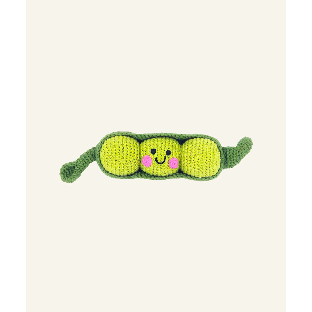 Plush Toy Pebble, Friendly Plush Peapod Rattle - 1