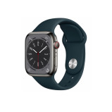 Perfii Solid Silicone Replacement Band for Apple Watch 49, 45, 44, 42 mm Series Ultra 8/7/6/5/4 SE - 2 miniature