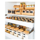 منظم صغير قابل للتكديس من الخيزران للتخزين الضيق - 4 miniature