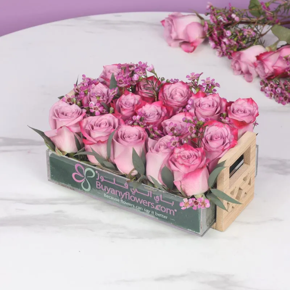 Композиция ИЗ 15 Фиолетовых Роз Mauve - 1