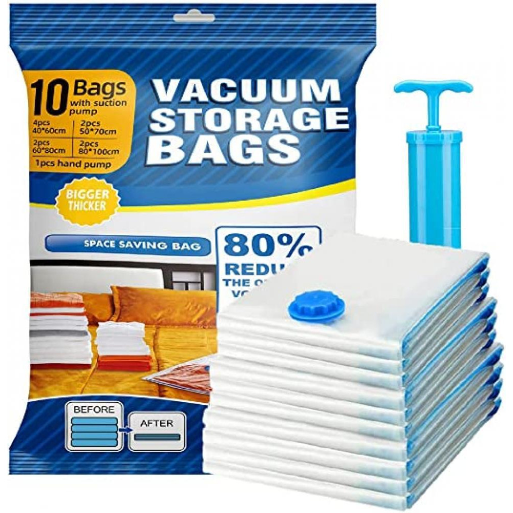Swift / Large vacuum bags, Reusable, Suction pump, 10 pack - 1