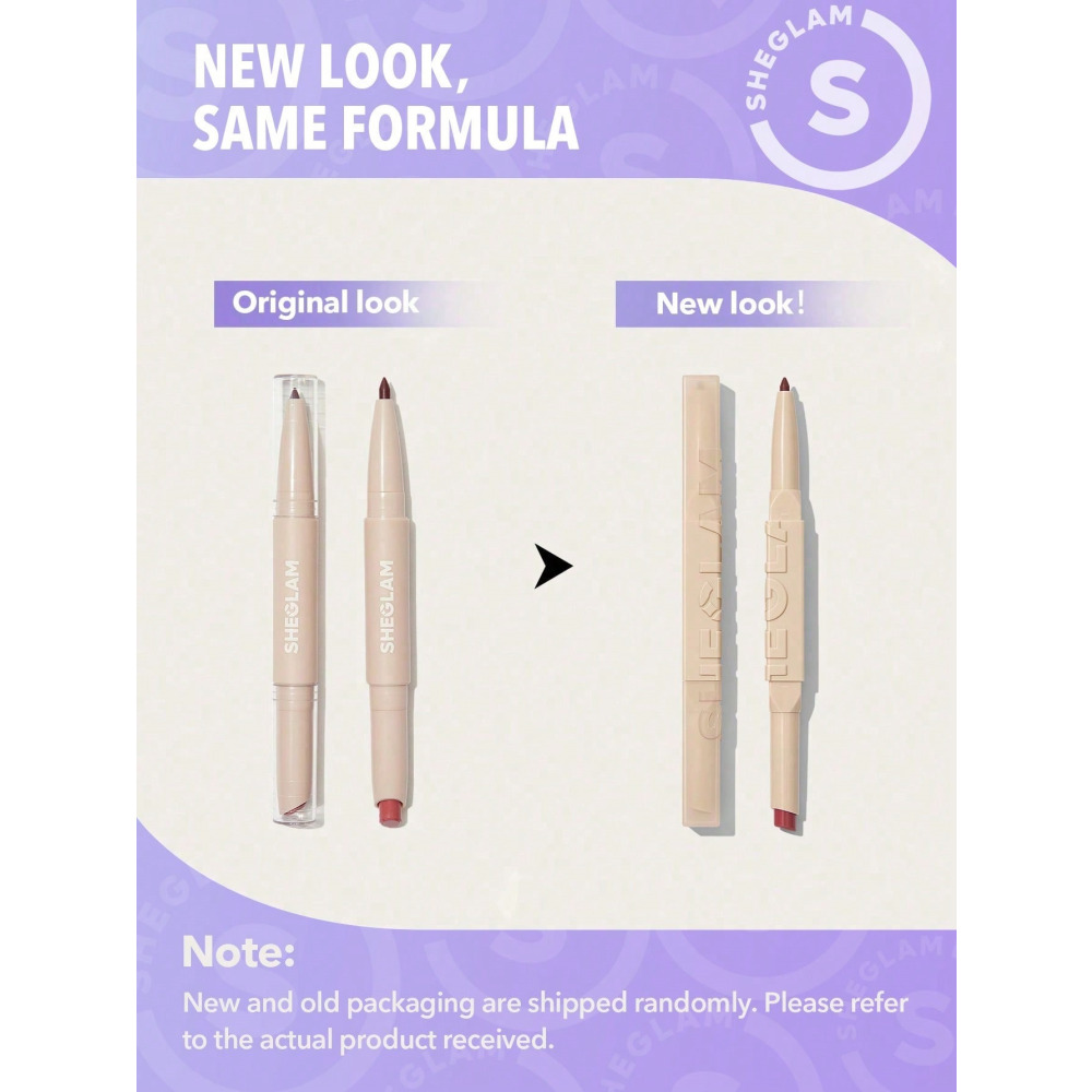 Sheglam, Lipstick & Liner Duo - Warm Nutmeg - 4