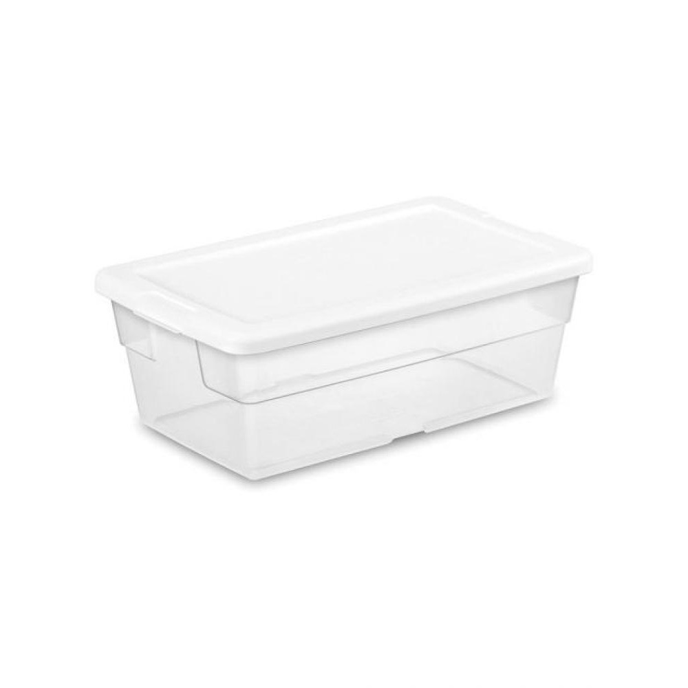 Sterilite 6 Quart Storage Box White Lid - 1