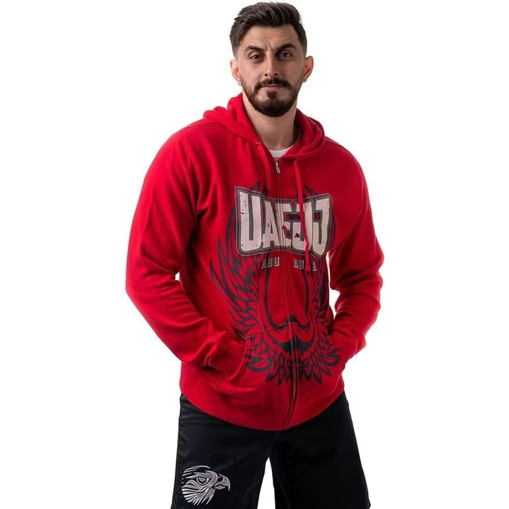 Толстовка ОАЭ Jiu-Jitsu Falcon WING, КРАСНАЯ, размер М - 2