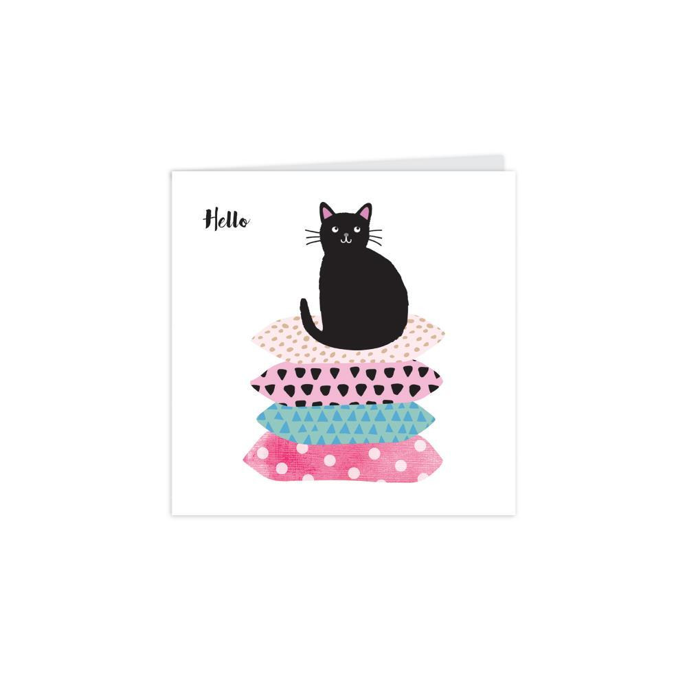 Cat & Cushions Square Notecards with Envelopes - 3