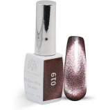 Global Fashion Professional 8 МЛ 3D Snow White Cat Eye Gel POLISH - Стойкий, МЕРЦАЮЩИЙ ЛАК ДЛЯ ногтей, (019, 8 мл) - 1 miniature
