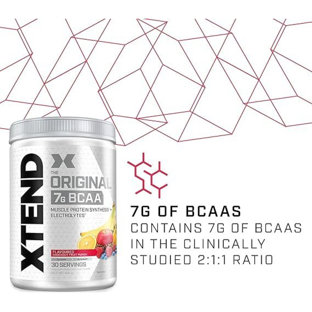 Xtend Original  Univeristy Studied Formulation  Superb Flavour With Zero Sugar And 7g Of Bcaa's  Supports Muscle Repair- Recovery And Hydrataion  390g - 5