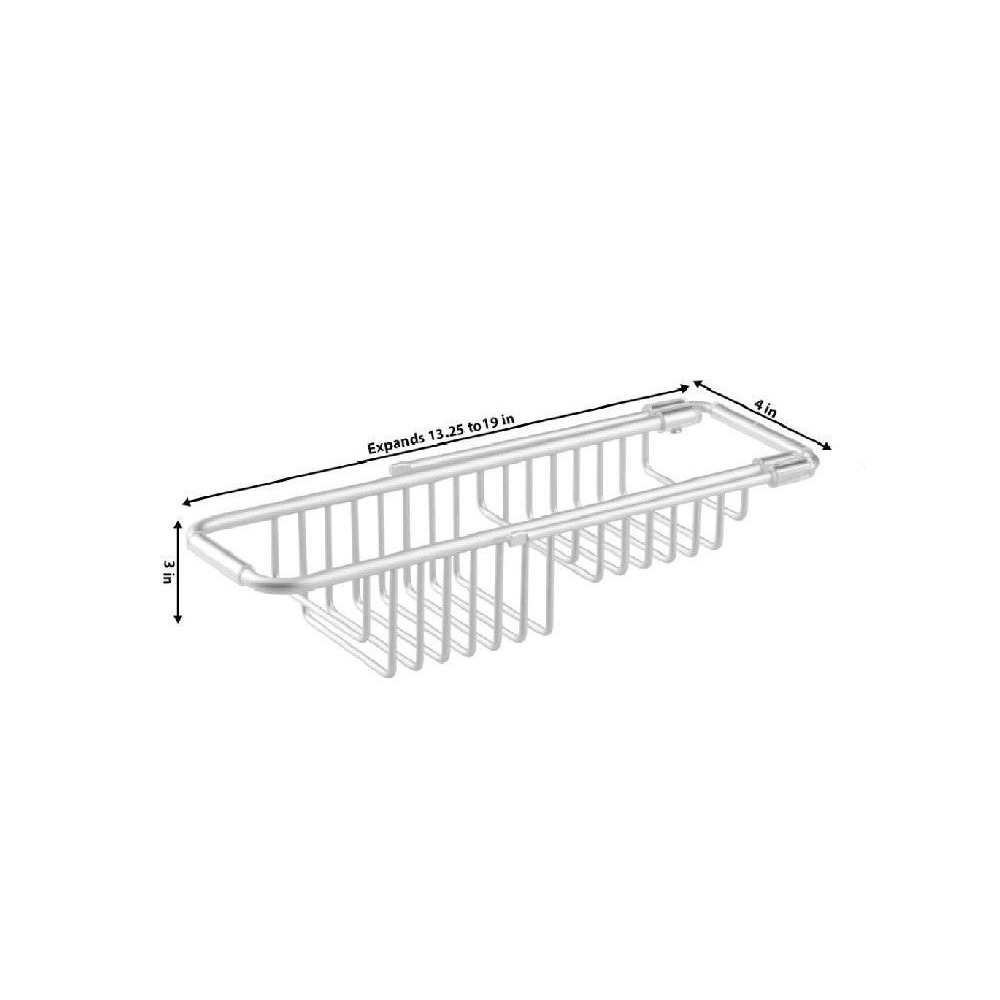 iDesign Metro Rustproof Over the Sink Tray, Silver, 51266ES - 2