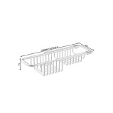 iDesign Metro Rustproof Over the Sink Tray, Silver, 51266ES - 2 miniature
