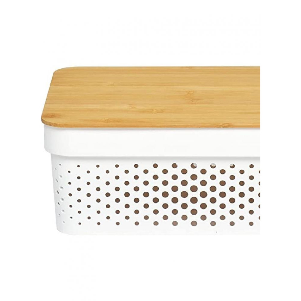 Homesmiths 10 Liter Infinity Storage Container with Bamboo Lid - 2