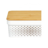 Homesmiths 10 Liter Infinity Storage Container with Bamboo Lid - 2 miniature