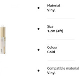 Cricut Shimmer Vinyl 30 x 120 cm Gold - 4 miniature