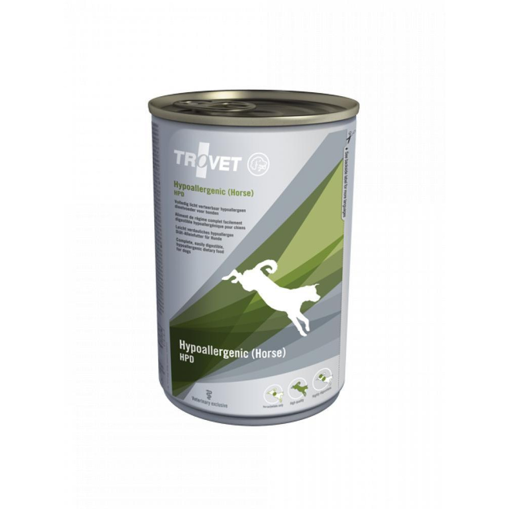 Trovet Dog Food Hypoallergenic - Horse - Can - BOX - 12 * 400 g - 1