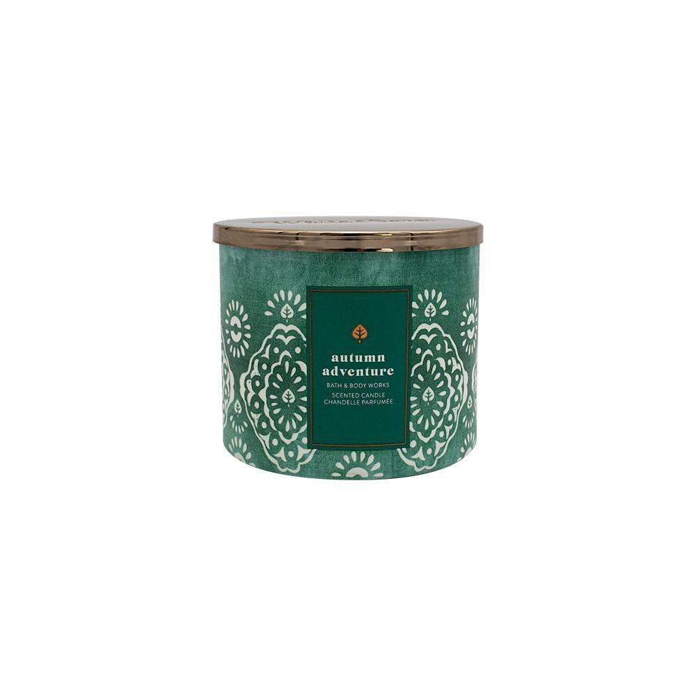 باث اند بودي وركس / شموع ، مغامرة الخريف ، 3 فتلات ، أبيض - 1