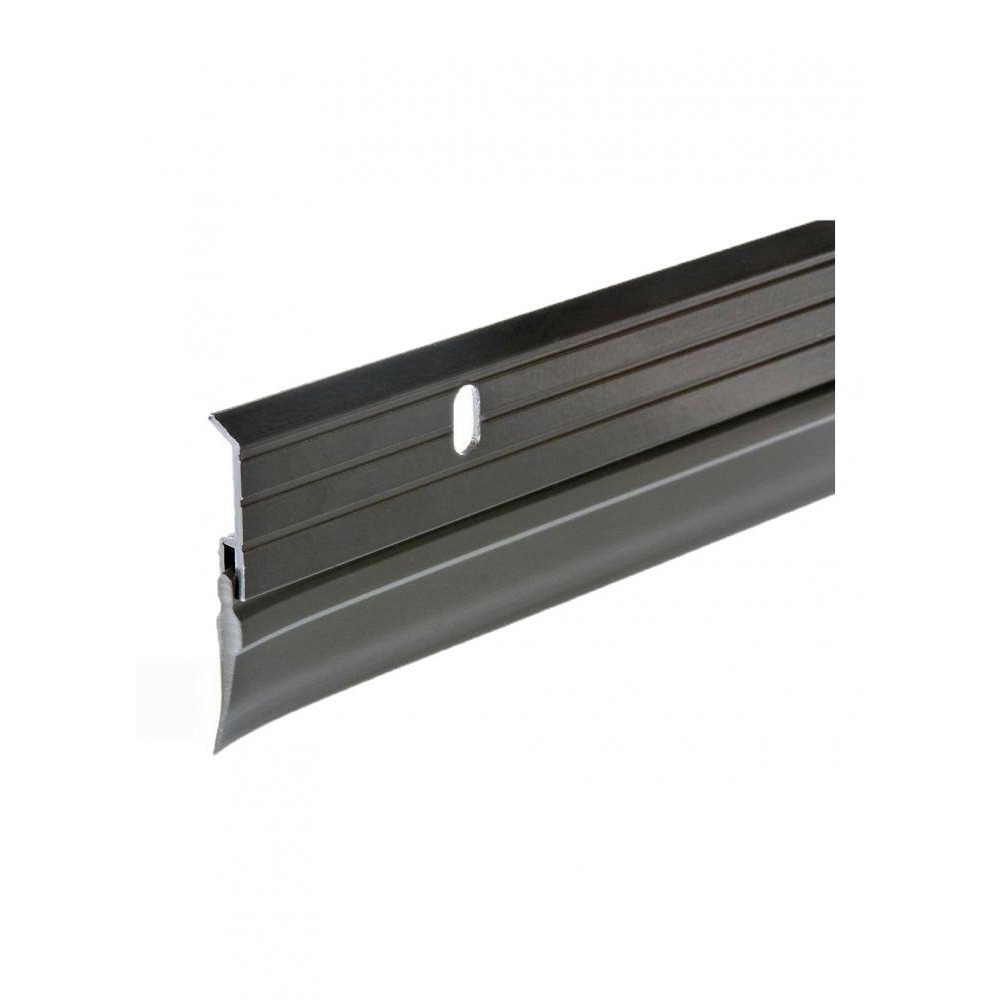 Frost King 1-58" x 3Ft. Bronze Premium Aluminum Vinyl Door Sweep - 1