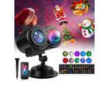 Projector Lights for Outdoor 2in1 26 HD Effects 3D Moving Patterns with Ocean Wave LED Landscape Lights Waterproof Night Light Outdoor Indoor Decorati - 1 miniature