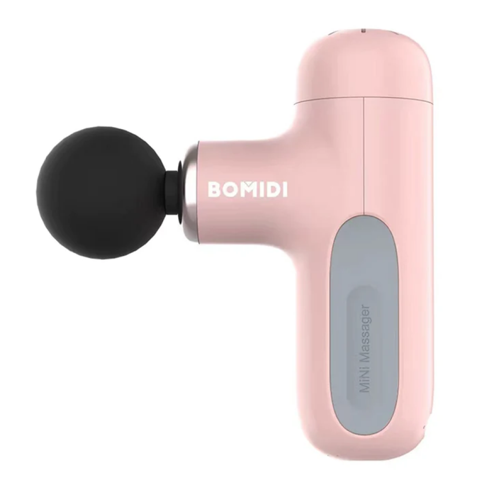 Bomidi M1 Portable Mini Massage Gun With High Torque Motor  4 Unique Attachments  2500mAh Long Battery Life - Pink - 1