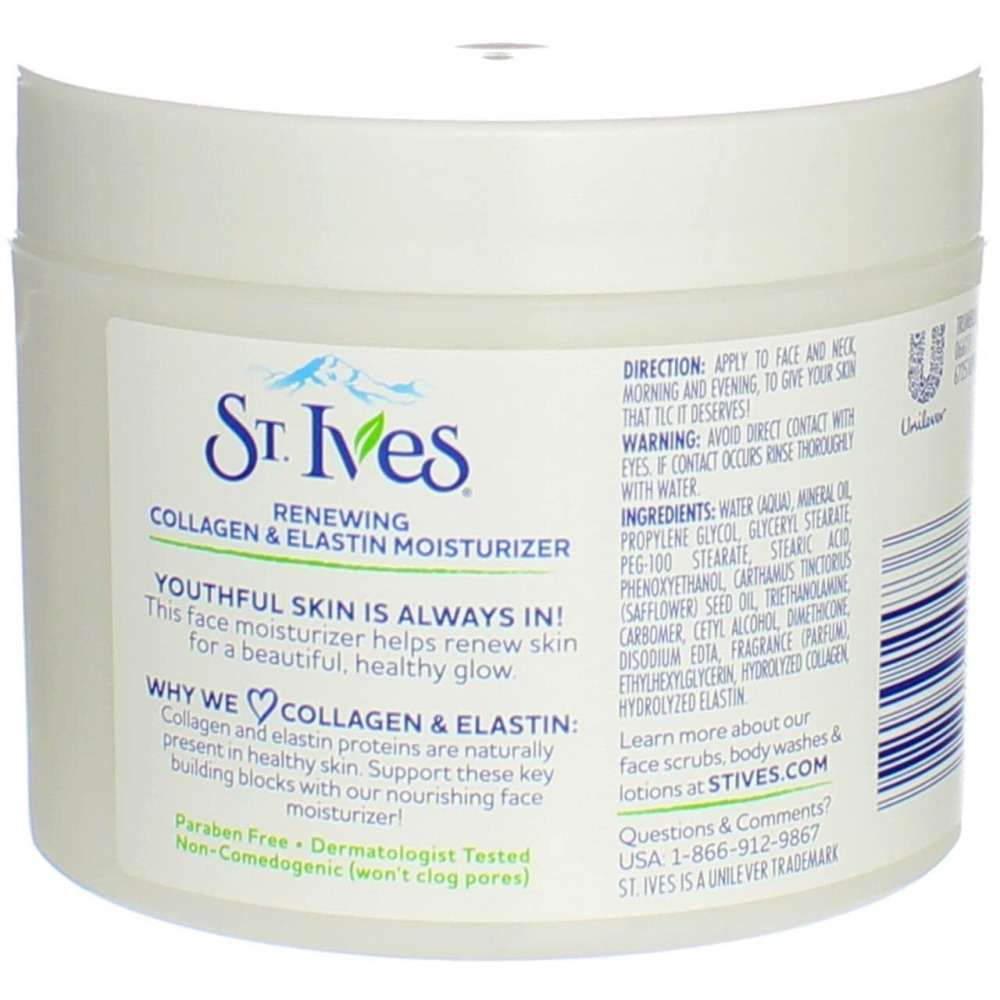 St. Ives Renewing Skin Collagen Elastin Facial Moisturizer, 283 g, Pack of 2 - 6