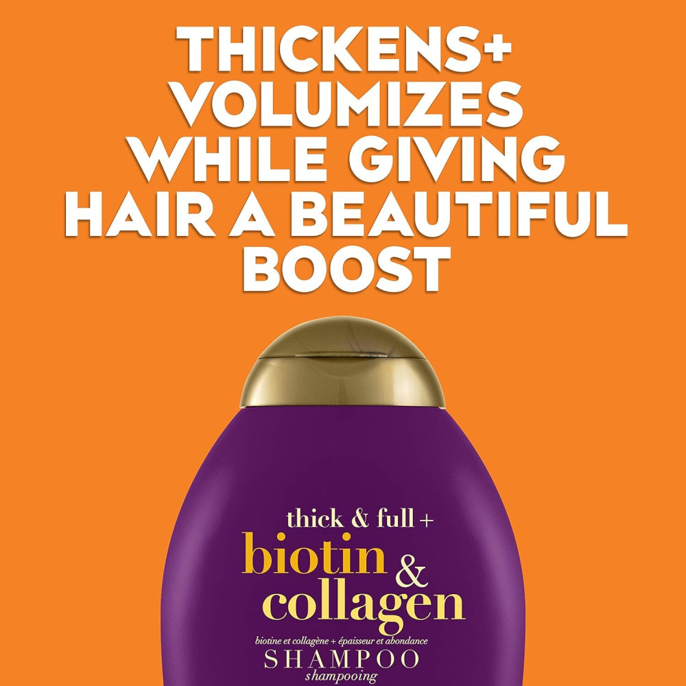 Ogx, Shampoo, Thick and Full + Biotin and Collagen, 13 fl. oz. (385 ml) - 3