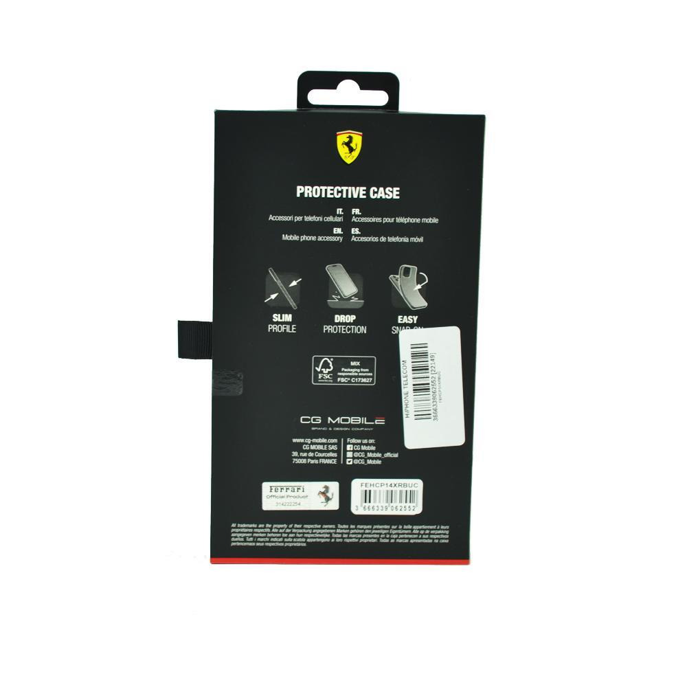 Ferrari Leather Case With Hot Stamped Sides Yellow Shield Logo For Iphone 14 Pro Max Camel - 3