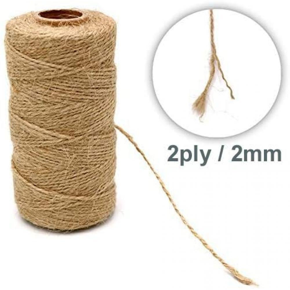 Premify / Natural jute twine rolls, 100x2 +100x3 mm - 3