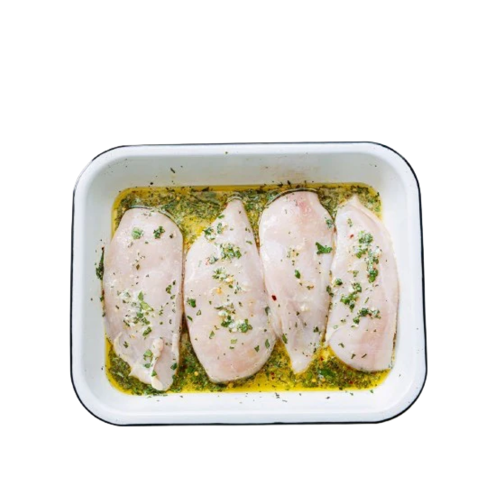 صدر دجاج متبل بالأعشاب الإيطالية الفاخرة، 500 جرام - 1