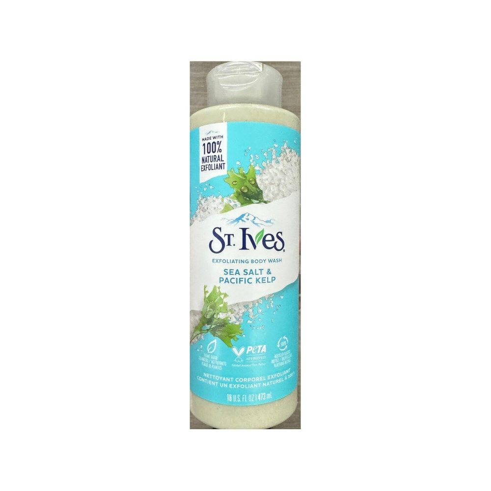 St. Ives Exfoliating Body Wash, Sea Salt & Pacific Kelp, 473 ml (16 fl oz) - 1