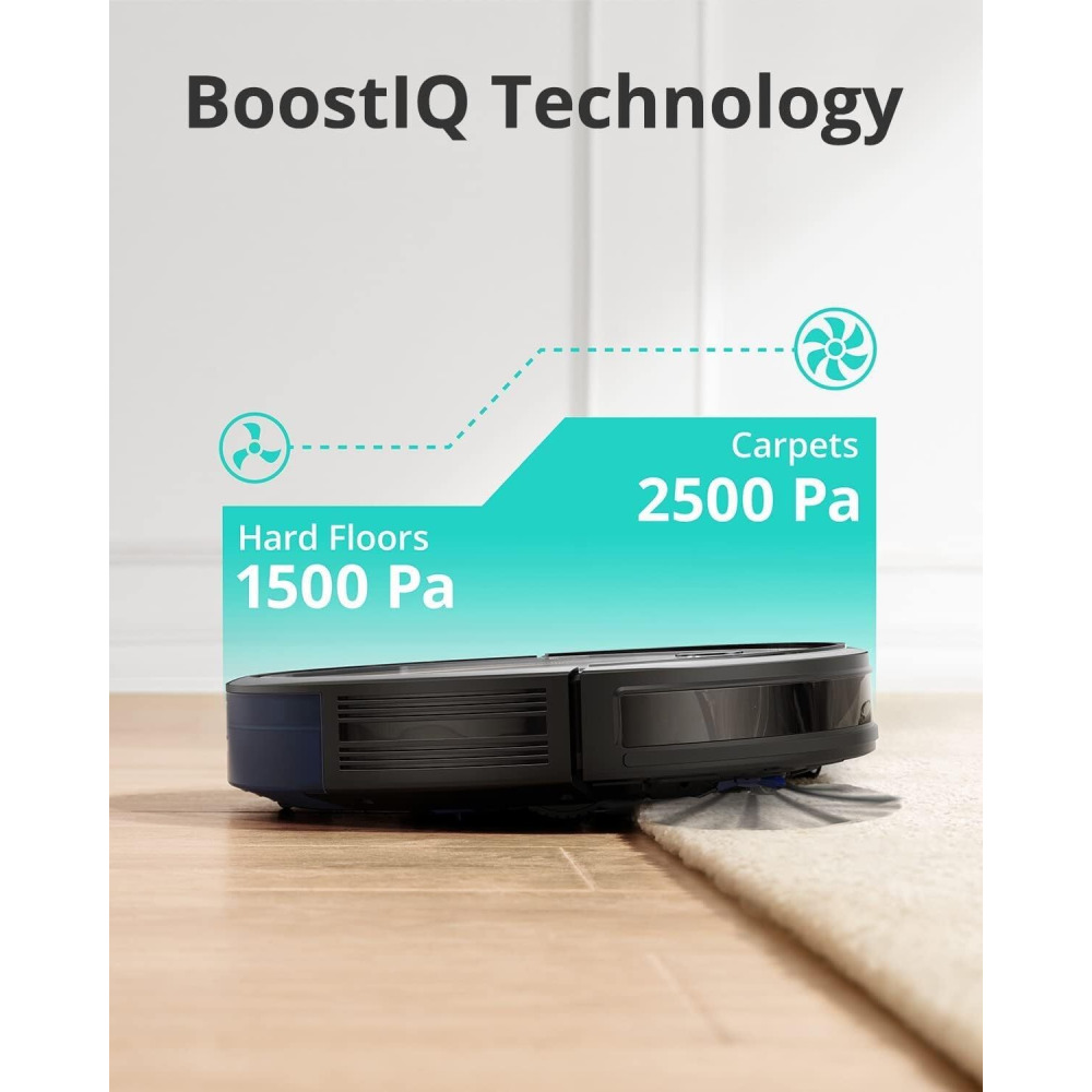 مكنسة كهربائية روبوتية EUFY T2258k11 ROBOVAC G20 HYBRID 2500 Pa باللون الأسود - 7