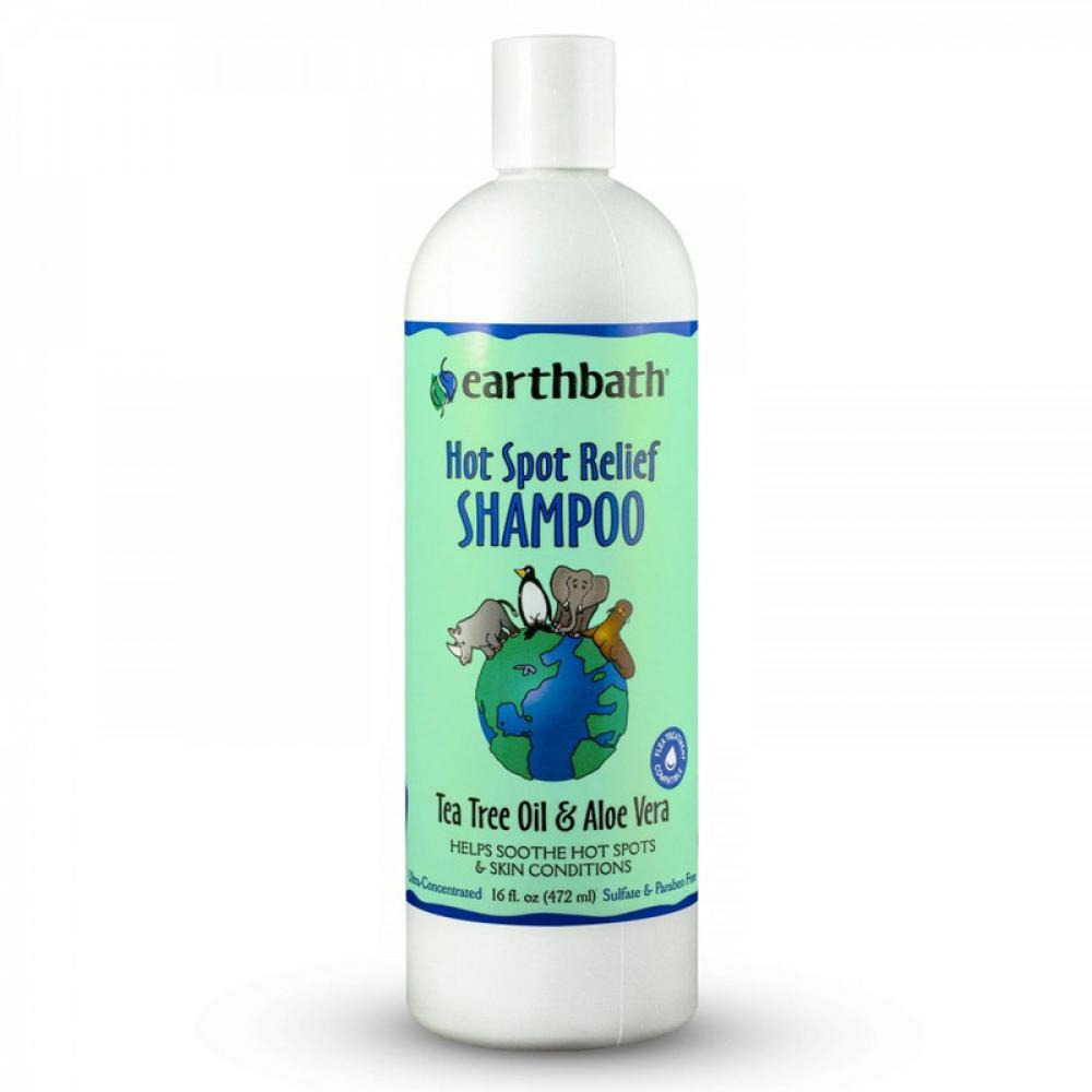 Earthbath Shampoo - Hot Spot Relief - Tea Tree Oil  Aloe Vera - 472ml - 1