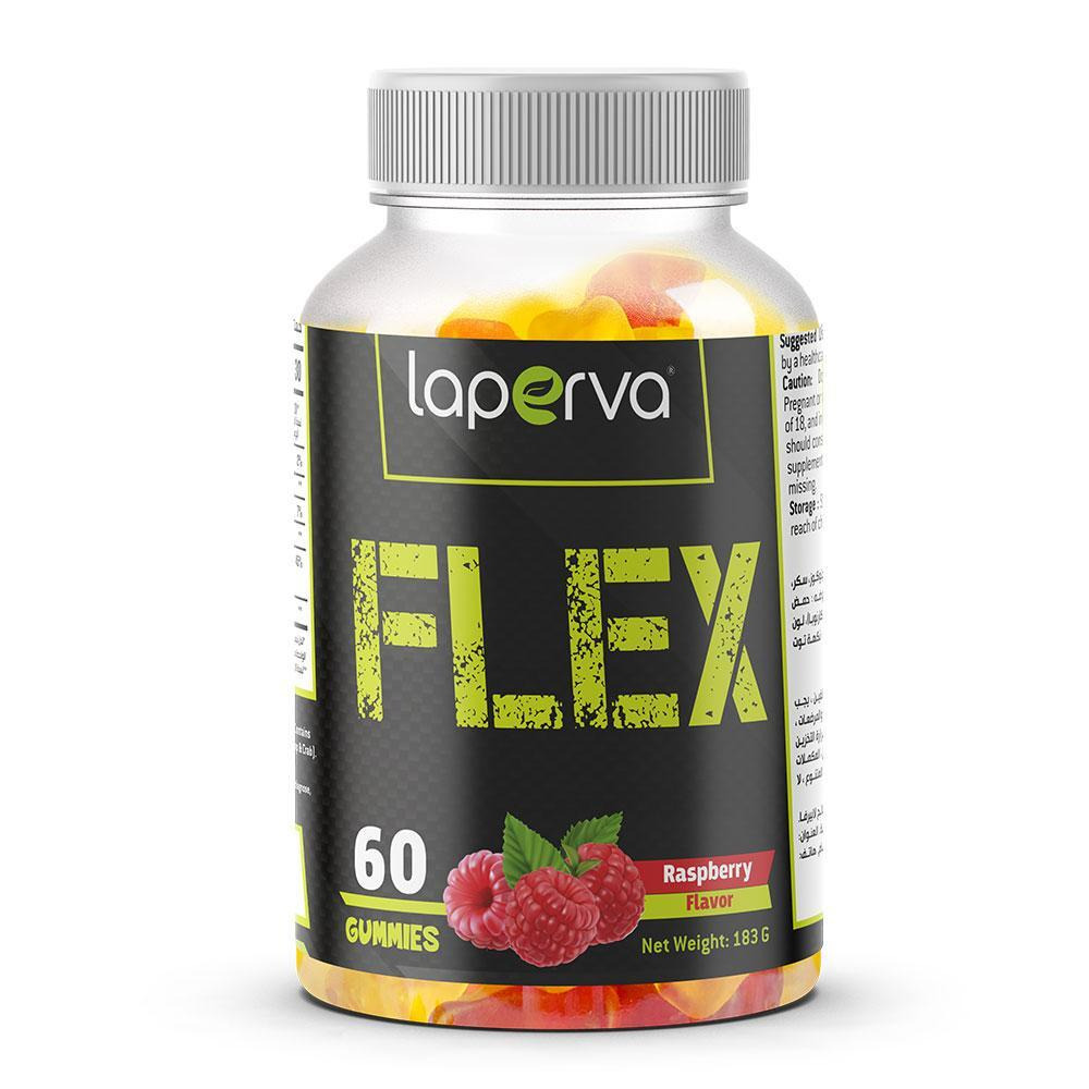 Laperva Flex GUMMIES, МАЛИНА, 60 Жевательных конфет - 1