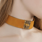 ACCENT Leather choker with accent buckle - 2 miniature