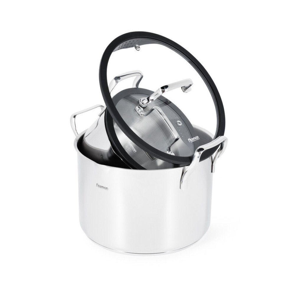 Fissman 4-Piece Cookware Fabia Series (Pots: 2.5 l / 18 cm; 6.2 l / 24 cm; lids 18 / 24 cm) - 3