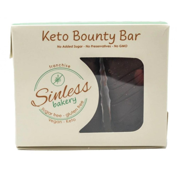 Sinless Bakery ألواح كيتو باونتي النباتية الخالية من الغلوتين 45 جم