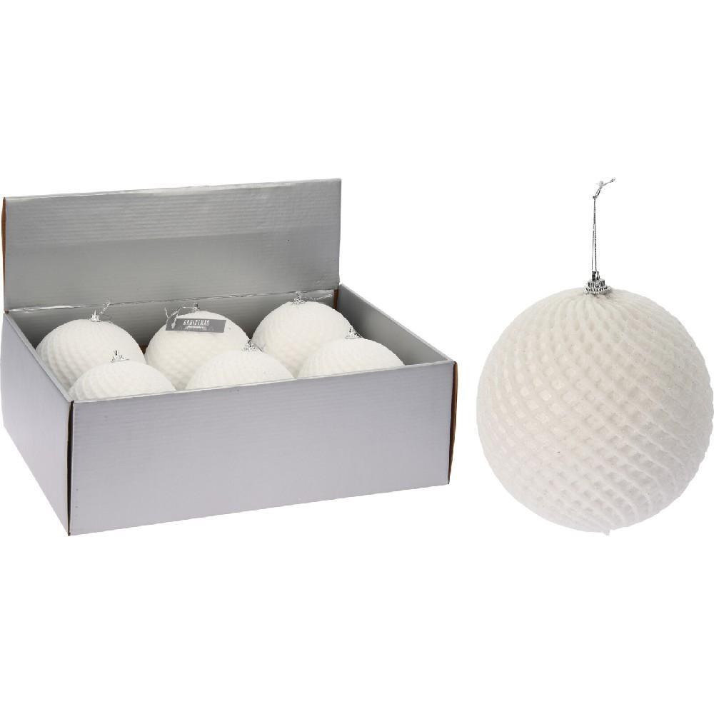 Koopman Xmas Ball Glitter 120 mm White - 1