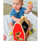 Toy BeginAgain Barnyarn shape sorter - 7 miniature