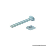 Homesmiths R.Bolts Nut 0.18 x 1.25 inch - 2 miniature