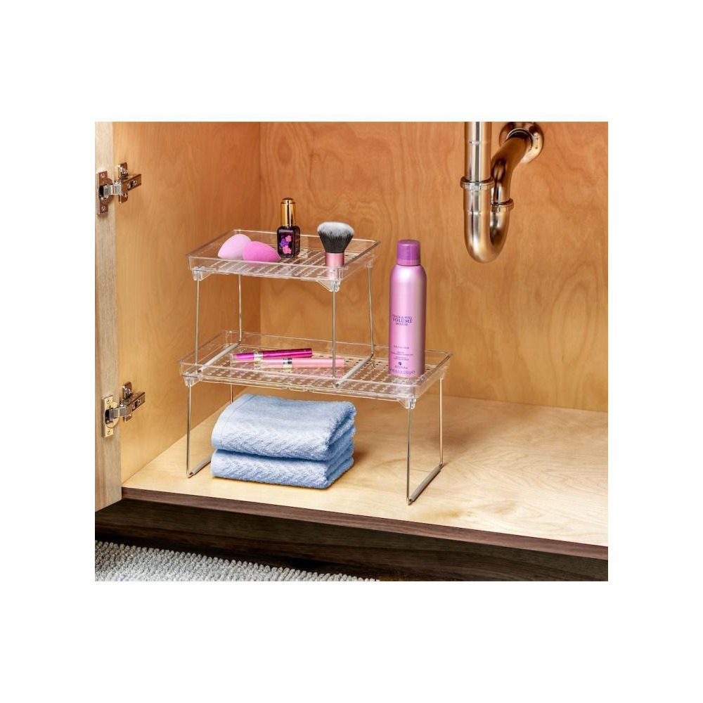 Маленькая Штабелируемая Полка Madesmart с Прозрачными Отверстиями - 5