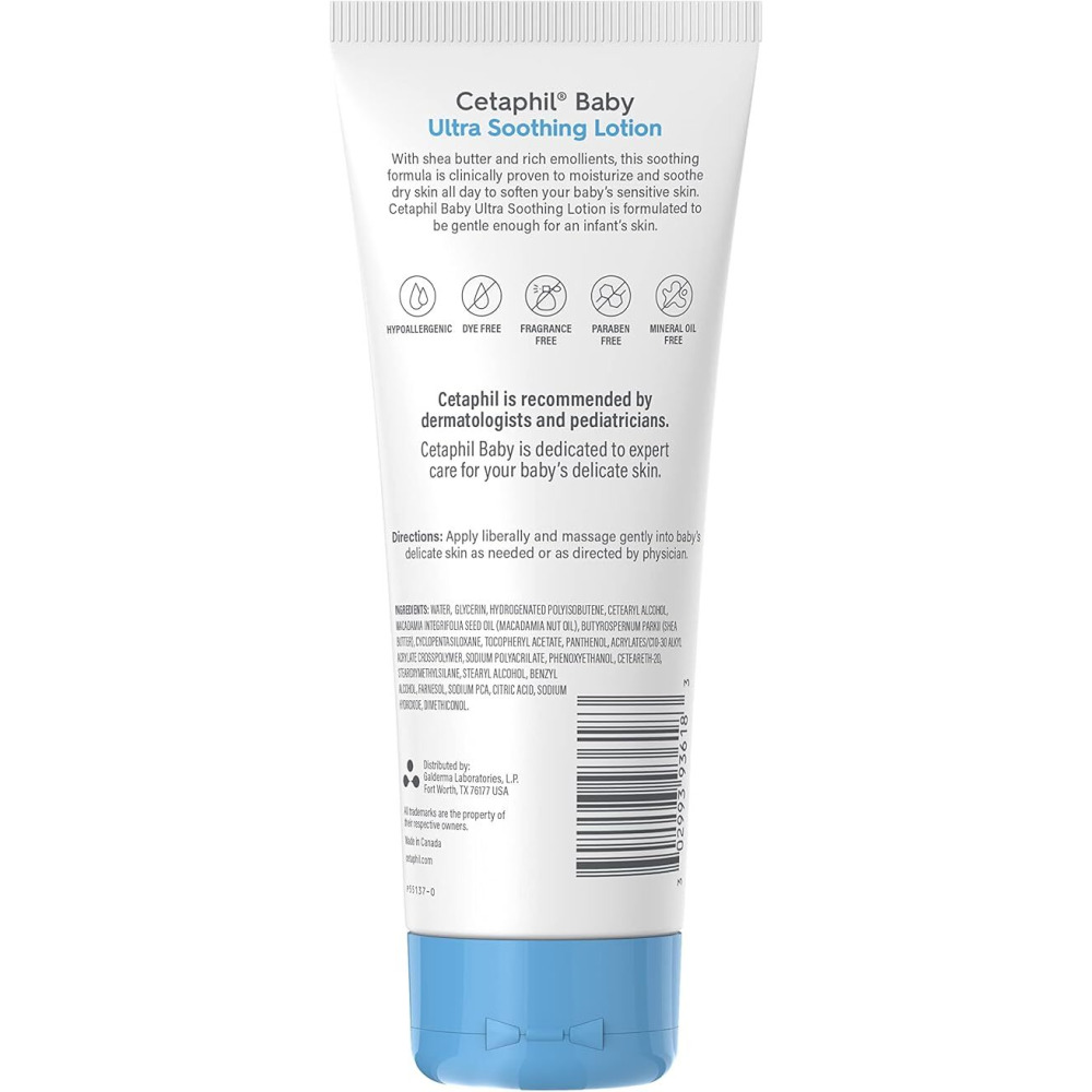 Cetaphil Baby Ultra Soothing Lotion with Shea Butter, 8 oz - 2