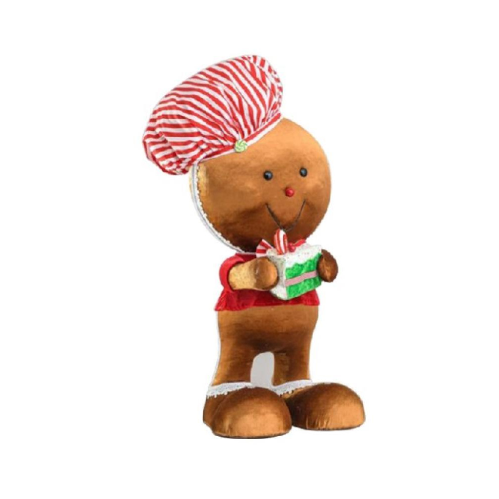 Swift 77cm Gingerbread Man with Cake Ornament - 1