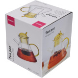 Fissman Tea Pot 950ml with Stainless Steel Filter Borosilicate Glass - 5 miniature