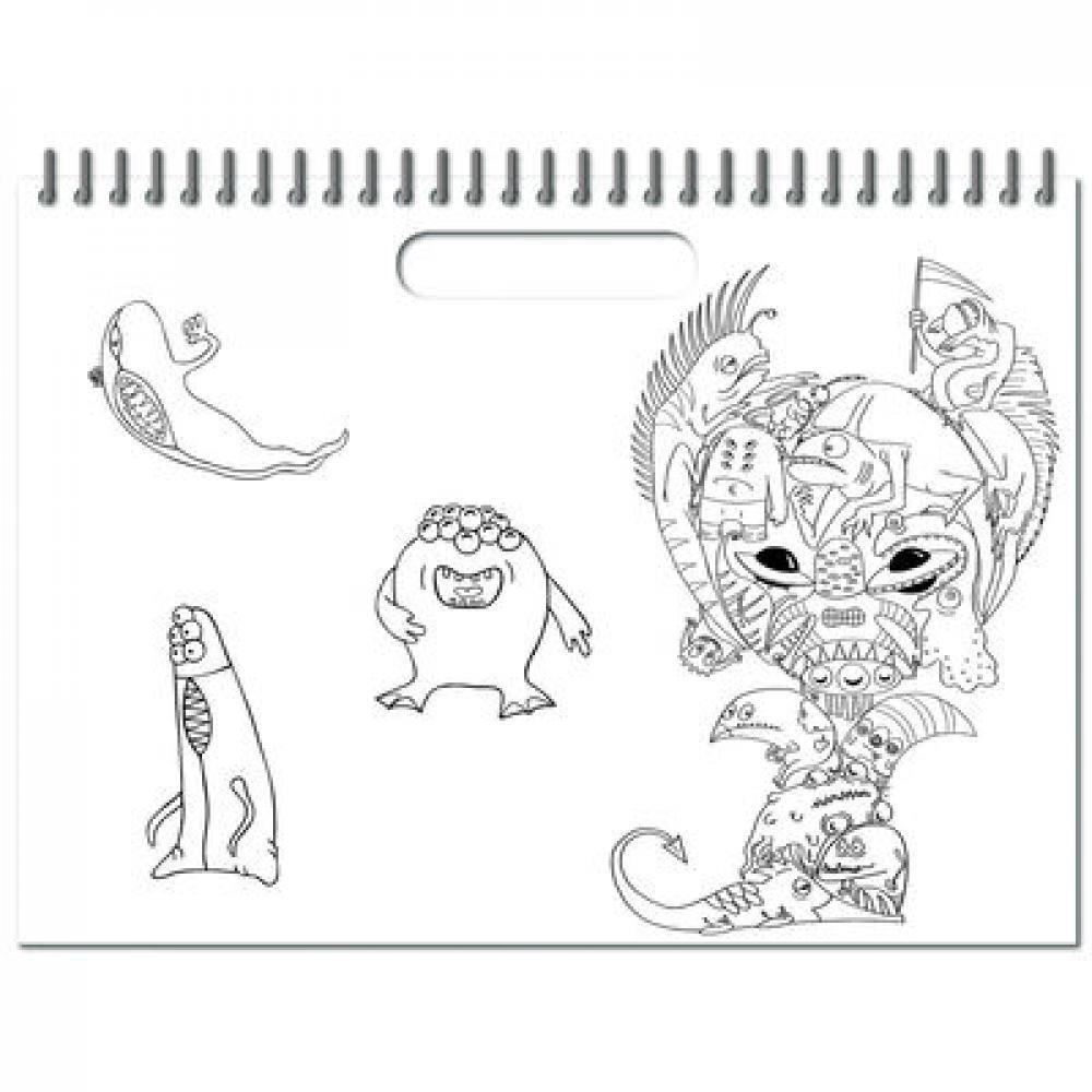 Aliens Doodle Colouring Book - 2