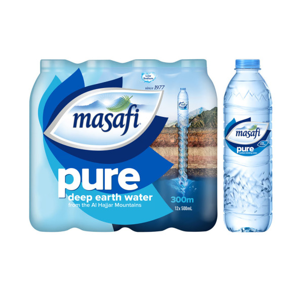 مسافي، مياه شرب نقية، عبوة 12 قارورة × 500 مل